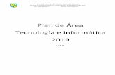 Plan de Área Tecnología e Informática 2019