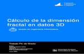 Cálculo de la dimensión fractal en datos 3D