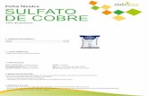 Ficha Técnica SULFATO DE COBRE - Nutritec