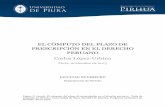 El cómputo del plazo de prescripción en el derecho peruano