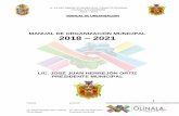 MANUAL DE ORGANIZACIÓN MUNICIPAL 2018 2021