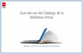 Guía del uso del Catálogo de la Biblioteca Virtual