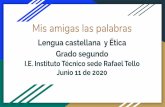 I.E. Instituto Técnico sede Rafael Tello Grado segundo ...