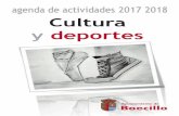 agenda de actividades 2017 2018 Cultura y deportes