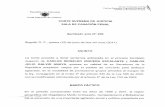 SALA DE CASACION PENAL Aprobado acta N° 200