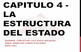 CAPITULO 4 - LA ESTRUCTURA DEL ESTADO