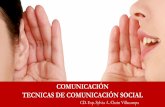 COMUNICACIÓN TECNICAS DE COMUNICACIÓN SOCIAL
