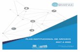 PLAN INSTITUCIONAL DE ARCHIVO 2017 A 2020