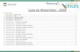 Lista de Materiales - 2020