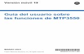 Guía del usuario sobre las funciones de MTP3550