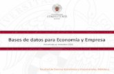 Bases de datos para Economía y Empresa