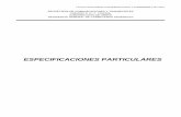 ESPECIFICACIONES PARTICULARES - Gob