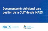 Documentación Adicional para gestión de la CUIT desde INAES