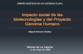 Impacto social de las biotecnologías y del Proyecto Genoma ...