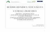 HABILIDADES SOCIALES CURSO 2020/2021