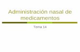 Administración nasal de medicamentos
