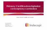 Firmas y Certificados digitales: concept t ttos y contextos