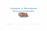 Lengua y literatura Tercer semestre
