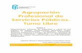 Agrupación Profesional de Servicios Públicos. Turno Libre