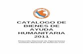 CATALOGO DE BIENES DE AYUDA HUMANITARIA DNO 2011