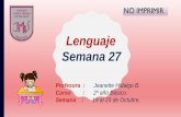 Lenguaje Semana 27 - Colegio Manso de Velasco