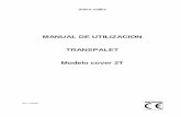 MANUAL DE UTILIZACION TRANSPALET Modelo cover 2T