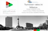 Turnover rates in México - actuaries