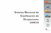 Sistema Nacional de Clasificación de Ocupaciones (SINCO)