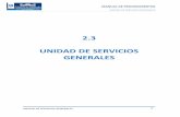 2.3 UNIDAD DE SERVICIOS GENERALES
