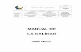 CODIGO: M-PCA-001 MANUAL DE LA CALIDAD