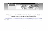 OFICINA VIRTUAL DE LA AACID. Instrucciones técnicas