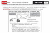 Instrucciones de Instalación AG-3150E - DCNE
