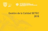 Gestión de la Calidad SETEC 2018 - CEPAL