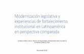 Modernización legislativa y experiencias de ...