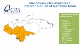 PROGRAMA CRS HONDURAS Intervención en el Corredor Seco
