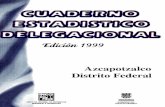 Azcapotzalco Distrito Federal : cuaderno estadístico ...
