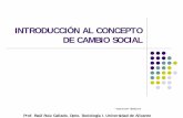INTRODUCCIÓN AL CONCEPTO DE CAMBIO SOCIAL
