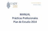 MANUAL Prácticas Profesionales Plan de Estudio 2014