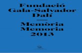 Fundació Gala-Salvador Dalí Memòria Memoria 2013