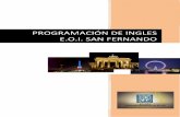 PROGRAMACIÓN DE INGLES E.O.I. SAN FERNANDO