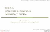 Tema II. Estructura demográfica. Población y familia