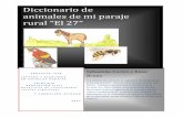Diccionario de insectos y animales de mi paraje rural