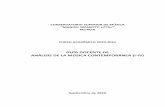 Guía docente - Análisis de la Música Contamporánea I-IV 20-21