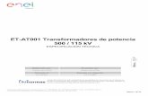 500 / 115 kV ET-AT001 Transformadores de potencia