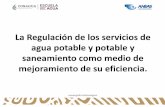 La Regulación de los servicios de agua potable y potable y ...