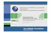 Aportacion de la OWASP a la comunidad internacional ...