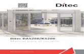 Ditec DAS200/KS200 Manual para el usuario