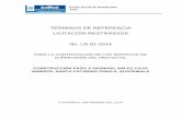 TÉRMINOS DE REFERENCIA LICITACIÓN RESTRINGIDA No. LR-81 …