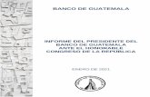 INFORME DEL PRESIDENTE DEL BANCO DE GUATEMALA