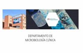 DEPARTAMENTO DE MICROBIOLOGÍA CLÍNICA